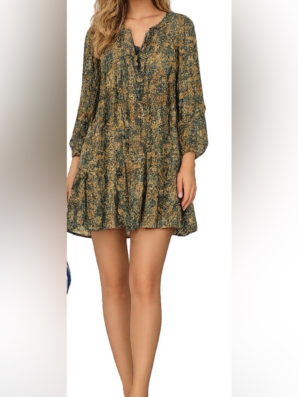 Zara green mini dress